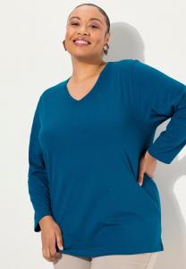 Топ с длинными рукавами GROSSE GRÖSSEN BASIC Ulla Popken, зеленый