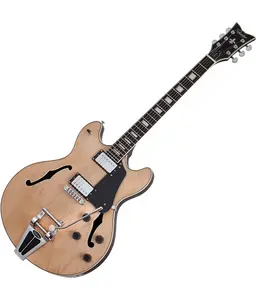 Электрогитара Schecter Corsair Semi-Hollow, глянцевый натуральный цвет