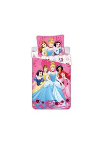 Детское постельное бельё с принтом принцесс Cofi, 140x200 см, мультиколор, 200x140 + 70x90 см