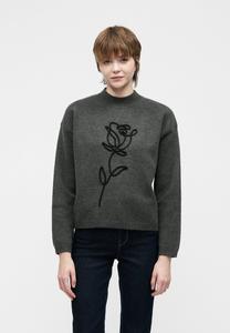 Джемпер ONLY ONLROSE DETAIL HIGHNECK, Medium Grey Melange/Mottled Grey