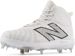 Кроссовки для бейсбола New Balance Mens FuelCell 4040 V7 Mid-metal, Optic White/Raincloud