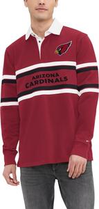 Мужская футболка Tommy Hilfiger NFL Cory Varsity Rugby с длинным рукавом, Arizona Cardinals, Cardinal