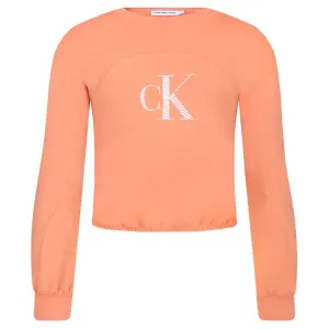 Толстовка свободного кроя Calvin Klein, оранжевый