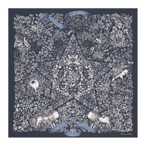 DIOR Шелковый шарф Unisex Blue, Blue