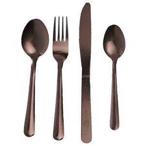 Набор столовых приборов HOWHOMELY Copper 16-tlg., коричневый - металл - 23 x 12 x 5 см