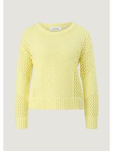 Вязаный свитер цвета 1135_светло-лимонный comma