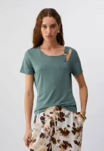 Футболка с вырезом в виде мит Liu Jo, Green