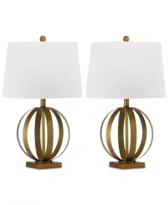 Набор из 2 настольных ламп Eugenia Safavieh, gold