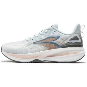 Женские серые противоскользящие износостойкие низкие повседневные кроссовки для бега 361°, Опал/Графитовый серый