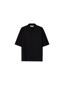 Рубашка на пуговицах классического кроя Bershka, черный