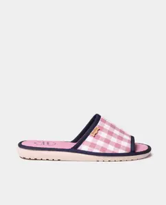 Женские тапочки из клетчатой ткани Toni Pons, розовый