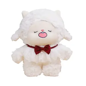 Успокаивающая ламба плюшевая кукла высота 30см MENGGEGE, красный