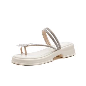 VAEL Тапочки-слайды женские бежевые