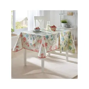 Скатерть No brand, Weiß-rostrot-bedruckt