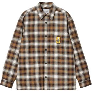 Carhartt WIP Клетчатая рубашка-куртка Monahan, Brown