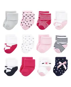 Носки для новорожденных Baby Girls Treasure, полированные, 0-6 месяцев Little Treasure, мультиколор