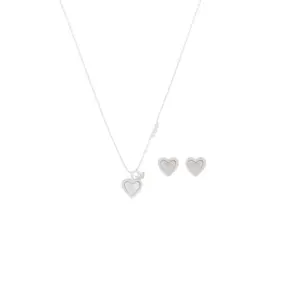 EMPORIO ARMANI Silver Tone Brass Pendant Set