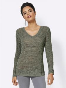 зеленый вязаный свитер creation L