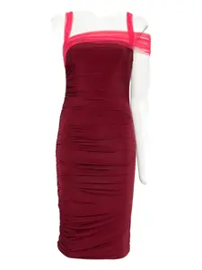 Платье миди с драпировкой Nensi Dojaka, красный