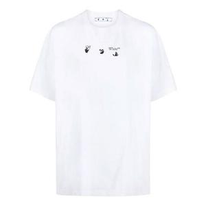 Футболка ss21 alphabet printing short sleeve loose fit white Off-White, белый