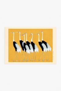 Плакат «журавли» огаты корина Postery, 50x70 см, красный