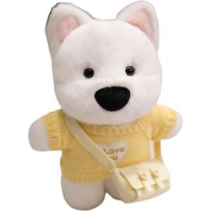 Плюшевая кукла щенка вест хайленд уайт терьера высотой 28см YUEZHILIAN