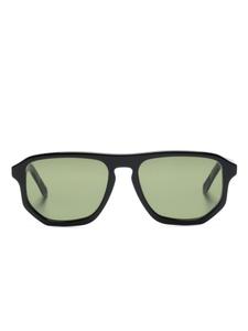 Lesca солнцезащитные очки Maio XL в прямоугольной оправе, черный
