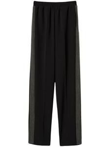 TWINSET креповые спортивные брюки с вышивкой, черный