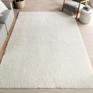 nuLOOM Marleen Solid ковер 366 x 458 см в стиле шэг для гостиной, спальни, столовой или детской, Off White