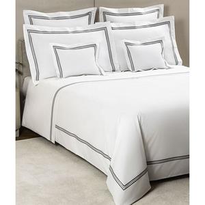 Подушка Triplo Poplin Euro Sham Frette, серый