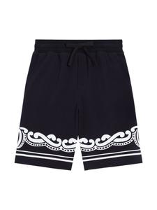 Dolce & Gabbana Kids спортивные шорты с логотипом, синий