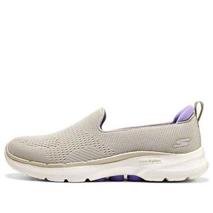 Кроссовки go walk 6 slip in fabulous view 'taupe lavender' Skechers, коричневый