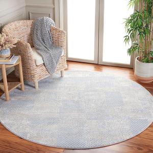 Ковер SAFAVIEH Continental Collection, 201 x 201 см, Area Rug, Light Grey & Beige (CON116F-7R)