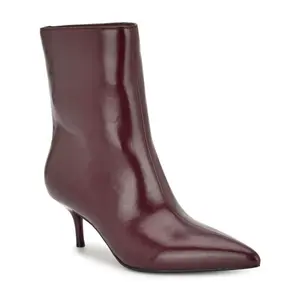 Женские ботильоны Charma с острым носом и небольшим каблуком Nine West, цвет dark red patent