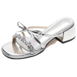 Тапочки-слайды женские City camel, Silver