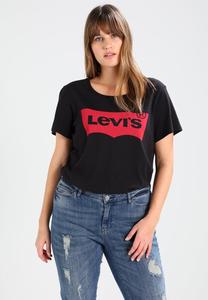 Футболка женская Levi's с логотипом бренда, черный