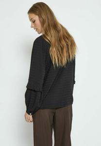 Блуза V-NECK LONG SLEEVE  PEPPERCORN, черный