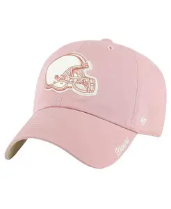 Женская регулируемая кепка Cleveland Browns Ballpark Cheer Dusty Rose Clean Up розового цвета '47 Brand