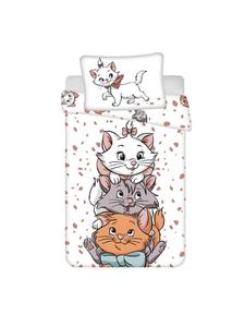 Комплект постельного белья Marie Cat "Друзья" для детской кровати 100x135 см + 40x60 см, белый Disney, 135 x 100 см