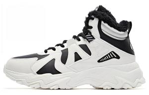 Кроссовки мужские высокие черный/белый Qiaodan