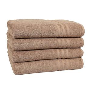 Linum Home Textiles Набор банных полотенец из турецкого хлопка из 4 предметов, цвет Latte