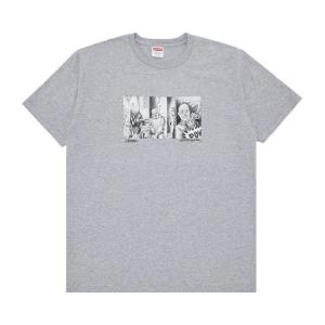 Футболка Supreme Mister Cartoon Pow Tee, цвет Heather Grey
