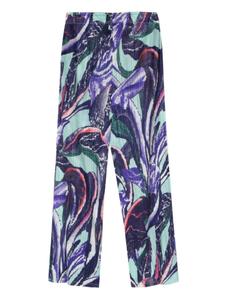 Pleats Please Issey Miyake брюки Tardivo со складками, фиолетовый