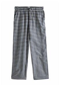 Пижамные брюки Next Pyjama bottoms, Navy Gingham Wide Leg/Blue