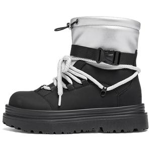 Термо сапоги женские AGSDON, черный серебряный[Hidden Wedge]I944243