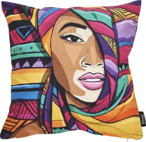 Done. декоративная подушка "Велюровый принт Винни", чехол с двусторонней печатью без наполнителя, 1 шт 65х65 см, цвет bunt + bedruckt