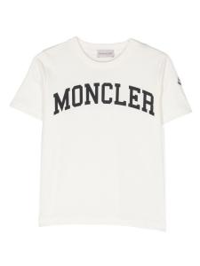 Moncler Enfant футболка с логотипом, белый