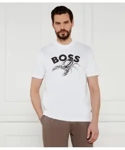 Футболка te_bossfish Regular fit Boss Orange, белый