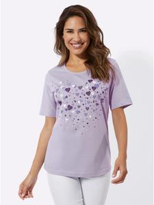 Sieh an! Футболка с короткими рукавами сиреневого и белого цвета