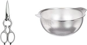 Многофункциональные ножницы Zwilling, универсальные ножницы, длина: 20 см, специальная нержавеющая сталь, серебристый цвет, Friodur и сито, нержавеющая сталь, 24 см